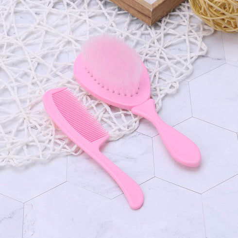 DGFJY 2Pcs/Set Baby Safety Comb Woolen Hair Brush Care Kids Massage Baby Kit Safety Material For Baby's For Health