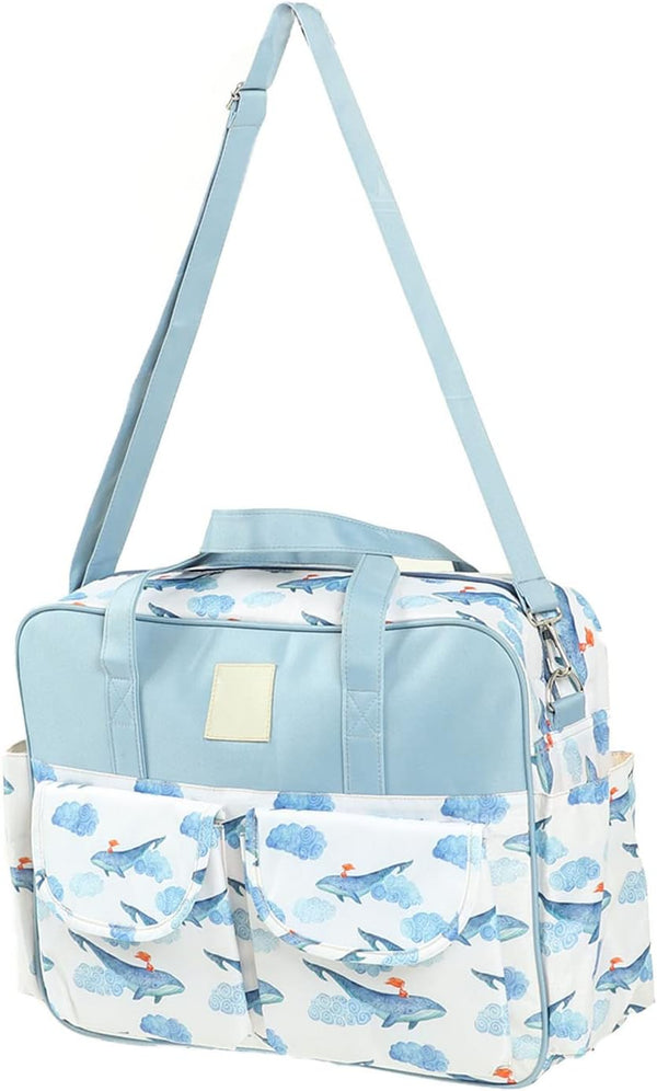 DAUZ Mommy Diaper Bag Large Capacity Strap Protector Waterproof Messenger Compartment for Outdoor