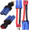 JIECHUN 2Pairs EC5 to T Adapter Male Female Connector Plug Set Compatible with