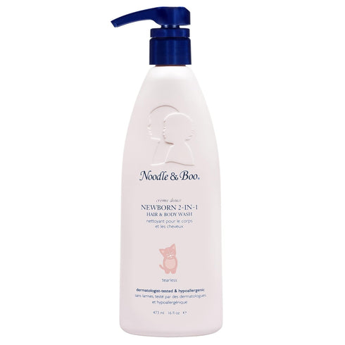 Noodle & Boo Newborn 2-in-1 Baby Shampoo and Body Wash, Tear-Free, Hypoallergenic,