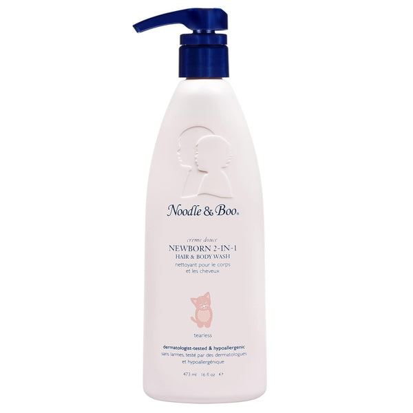 Noodle & Boo Newborn 2-in-1 Baby Shampoo and Body Wash, Tear-Free, Hypoallergenic,