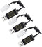 Fytoo 3PCS 9.6V Tamiya Plug USB Charging Cable for Remote Control Car, Truck, Tank, Engineering Car