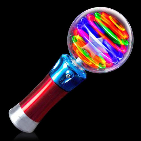 ArtCreativity Spinning Light Up Toy Wand Magic Ball with LED Lights, Sensory Spinner for Kids, Party Favors & Classroom