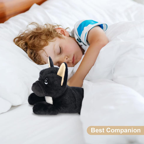 Heatable & Coolable French Bulldog Stuffed Animal, Microwave Heating Pad for Cramps, Cute Lavender Plush Dog Plushies
