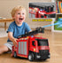 3 4 5 Playset 3+ Lehoo Castle Fire Truck Toy for Years Old Boys, Fire Trucks with Rotating Ladder, Realistic Lights
