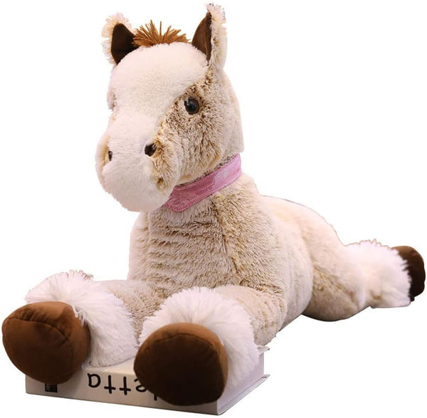 Large Horse Stuffed Animal Plush Toy - Giant Pony Unicorn Plush Doll Gifts for Kids, 35.4"