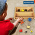 Montessori Lock and Key Toy Set for Toddlers, Educational STEM Matching Games with Wooden Tray for Kids 3-5