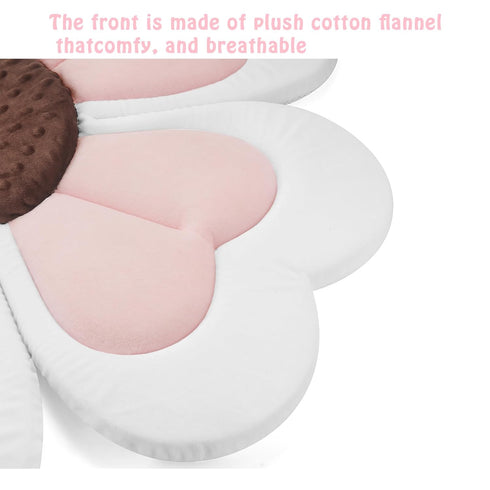 0 6 PandaEar Baby Bath Pad for Infant Newborn, Bath Baby Bath Seat to Toddler to Months and Up Soft Flower Petals
