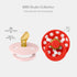 2-Pack, 1 (0-6 BIBS Polka Dots Pacifier BPA Free Pacifiers with a Anatomical Latex Nipple, Made in Scandinavia, Size