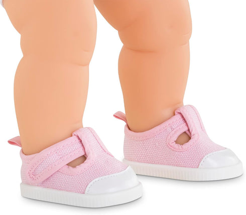 14" 3 Corolle Baby Doll Pink Sneakers Outfit Accessory - Mon Grand Poupon Baby Doll Clothes and Accessories fit Dolls