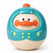 Musical Wobbler Toy, Tinabless Roly Poly Baby Toys, Dinosaur-Duck Tummy Time Toy