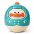 Musical Wobbler Toy, Tinabless Roly Poly Baby Toys, Dinosaur-Duck Tummy Time Toy