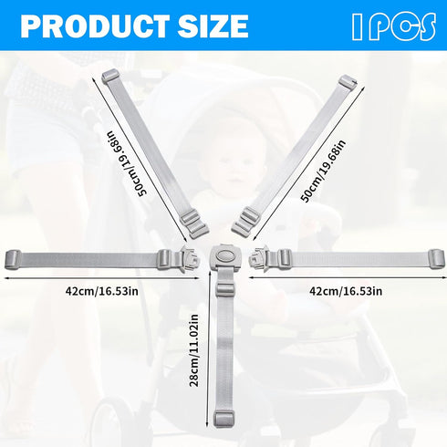 Gyinere 1 Straps,5 Pcs High Chair Straps Replacement,High Chair Straps,High Chair Replacement Point Harness High