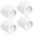 Wall Nanny 4 Inch Extension Accessories for Baby Gate, Connect Extensions to Add 4 Inches in Length - 4 Pack (Made in