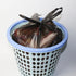 (100pcs) Disposable Garbage Bag Black Disposable Diaper Bags with convenient handle ties, Bin Bags,Durable Trash Bag