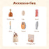 Set, ROBOTIME Wooden Play Food Cutting Meat & Eggs Pretend Play Toy Food for Play Kitchen with Shopping Bag Kids