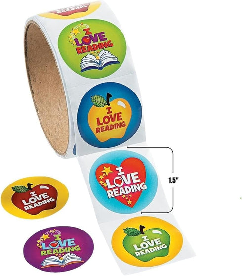 I Love to Read Stickers - 1 Piece - Learning Activities for Kids - Educational