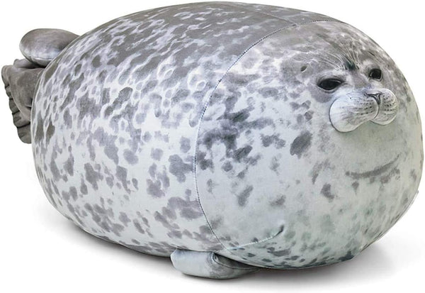 MerryXD Chubby Blob Seal Pillow, Cute Ocean Large Stuffed Cotton Plush Animal (23.6 in)