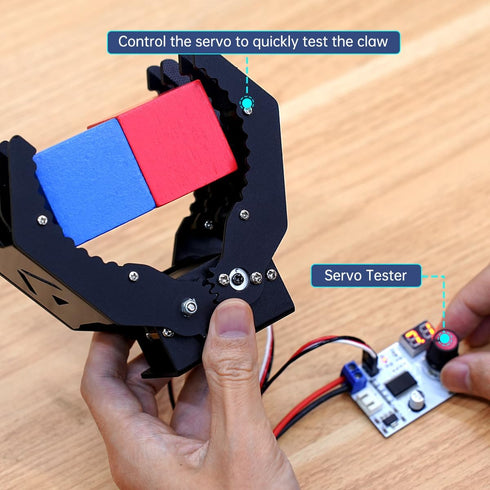 Mechanical Robot Arm Claw/Gripper Robot Gripper (Black Mechanical Claw without servo)