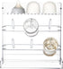 Heyrelda Countertop 10.3 6.3 10.6 Baby Bottle Drying Rack Space Saving Acrylic Vertical Bottle Dryer Rack with Drip