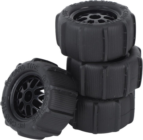 4Pcs Universal Rubber Plastic RC Beach Tires for 1/14 1/16 1/18 RC Car