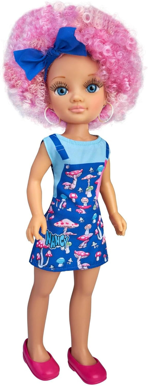 Nancy Curly Power Fashion Doll, 16" Doll with Pink Hair