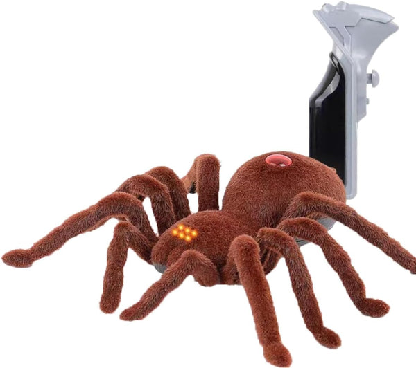 New Remote Control Scary Creepy Realistic Spider 2 Channel Infrared RC Model Toy Gift for Kids