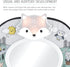 The Peanutshell Musical Baby Car Seat Mirror, Woodland Animals with Lights