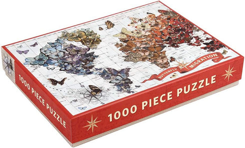 Wendy Gold Butterfly Migration: Galison 1000 Piece Jigsaw Puzzle for Adults