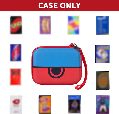 Comecase Cards Holder Case for SKYJO, Bicycle Playing Cards, UNO, Phase 10, Card Game Storage Organizer, Red