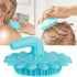 Baby Shampoo Brush Cleaning Hair Washing Brush Newborn Scrubbers Soft Hair Bathing Brush Massage Skin Exfoliator Newborn Hair Brush for Dry Skin Eczema(Blue)