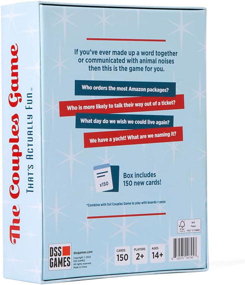 Pack 150 17 The Couples Game That's Actually Fun Expansion | Fun Questions to Play with Your Partner | Couples Card