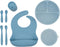 WeeSprout Baby Led Weaning Bundle, Silicone Suction Bowl, Spoons, Bib & Cup,