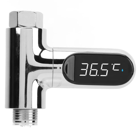 Hamwesh 360 Shower Thermometer, LED Digital Display with Rotating Screen Instant Read for Home Bathroom Kitchen, Baby