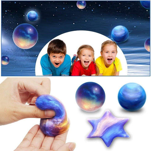 JDSTY 6 Pack Galaxy Slime Eggs Stress Relief Toys for Kids Boys Girls Easter Basket Stuffers Gifts Party Favors Filled