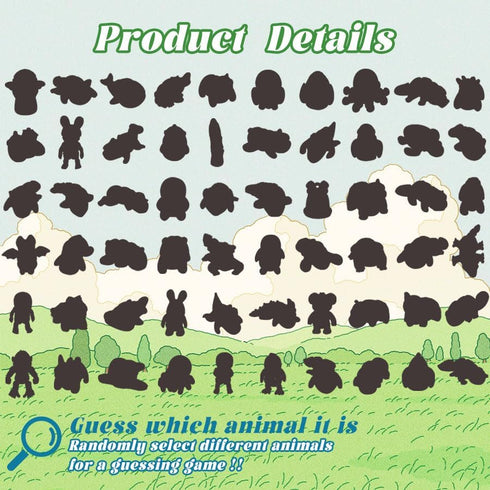 Generic 60Pcs 3D Pack Random Printed Animals,Mystery Articulated Figurines Fidget Toy,Gifts for Kids Graduation