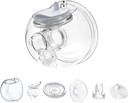 Momlacto Wearable Breast Pump Milk Collector Cup,Compatible with TSRETE/Momcozy S12/S10/S9 Breast Pump,Include Duckbill