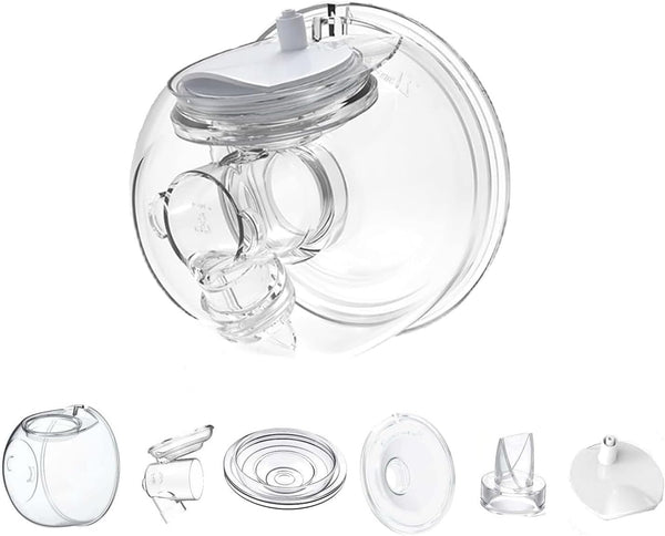 Momlacto Wearable Breast Pump Milk Collector Cup,Compatible with TSRETE/Momcozy S12/S10/S9 Breast Pump,Include Duckbill