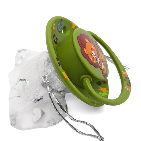 Large Size Pacifier for Anxiety: Cute Paci Large Shield for Sleep - Handle Binky with Pacifier Holder Clips Cartoon