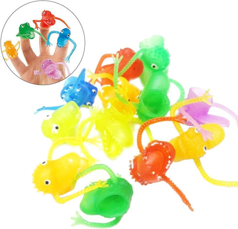 TOYMYTOY 10Pcs Monster Finger Cool Toys for Kids - Great Party Favors Puppet Show Random Style