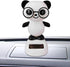 Black and White Solar Dancing Panda Bear Tiger - Shaking Dancing Animal Figurine for Car Interior Home Decor