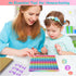 LZDEMI operations1-100 Math Number Learning Pop Fidget Toy, Rainbow Colors, Large Square Math Educational Sensory Game