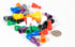 Plastic Pawns: Set of 36 Black, Grey, White, Red, Orange, Yellow, Green, Blue, Purple Color Board Game Pieces