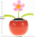 PowerTRC Dancing Flower | Solar Powered Desk, Window, or Car Decoration Gift Toy | Fun Swinging Flower, No Batteries