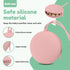 FALESOUL Silicone Pacifier Holder Case, Portable Leakproof Design Baby Pacifier Storage Case, Newborn Baby Silicone