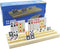 Yuanhe Plastic Domino Card Holders - Set of 4 Dominoes Tile Stand Organizer and Playing Card Racks