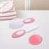 Set Mikinona Scalp Brush and Nylon Comb for Newborns and Infants, Pink, Soft Silicone Scrubber, Suitable for Wet