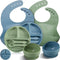 10 Pack Silicone Baby Feeding Set, Toddlers Led Weaning Feeding Supplies with