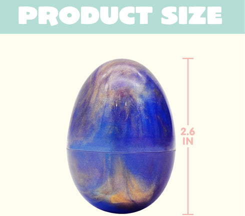 12 Joyin Pcs Prefilled Easter Eggs with Galaxy Slime, Colorful Putty with Toys, Stress Relief Sludge Toys for Kids