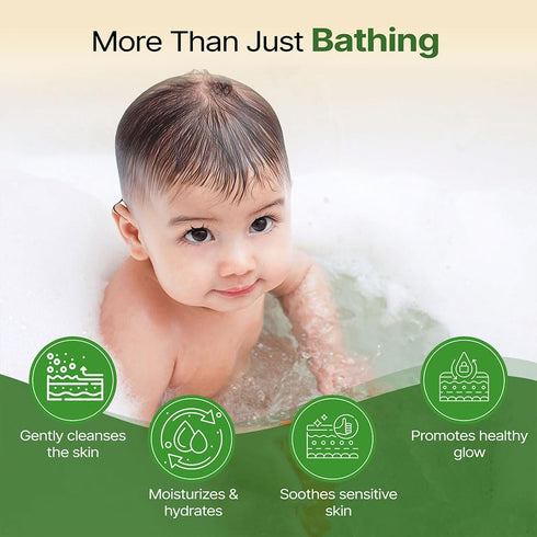 HERBY ANGEL Pack 3 (75 Natural Soap for Babies & Kids with Tear-Free Formula | Parabens, SLS/SLES and Silicones Free |